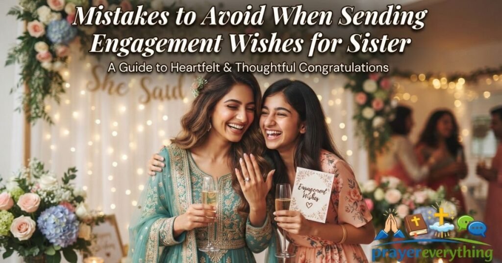 Mistakes to Avoid When Sending Engagement Wishes for Sister