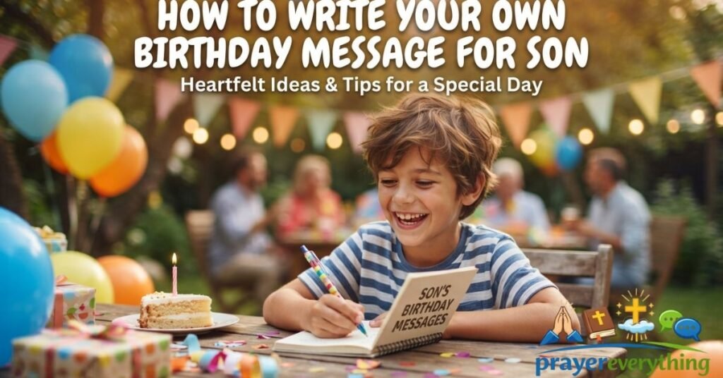 How to Write Your Own Birthday Message for Son