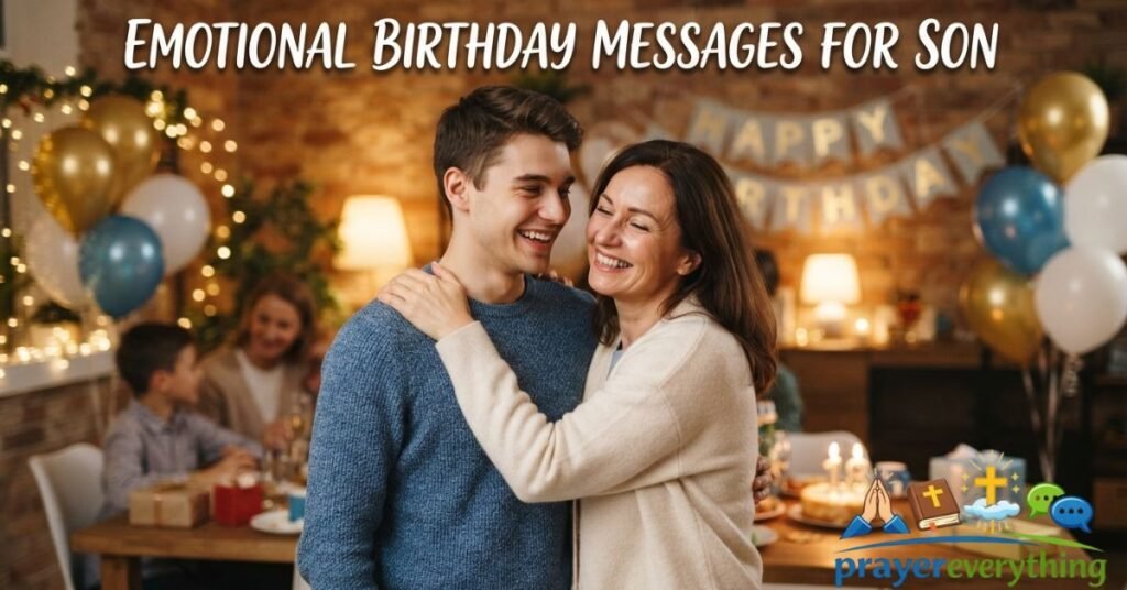 Emotional Birthday Messages for Son