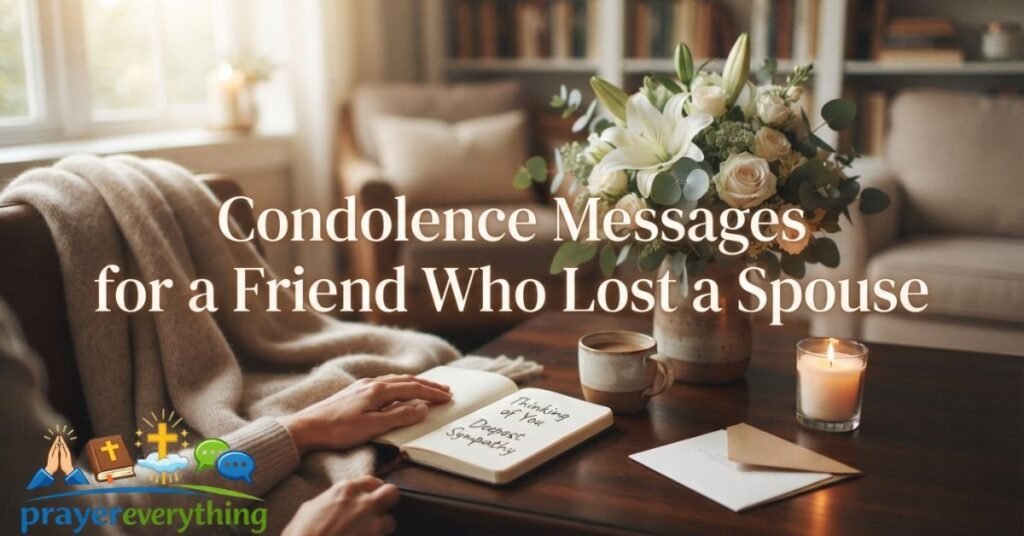 Condolence Messages for a Friend Who Lost a Spouse