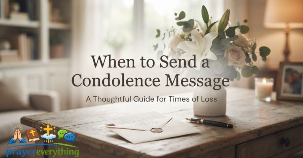 When to Send a Condolence Message