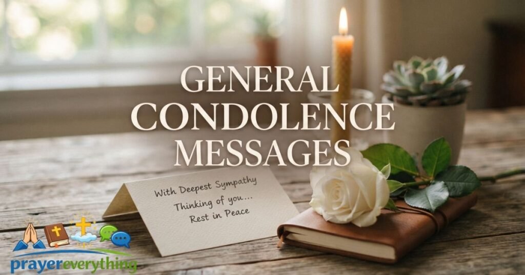 General Condolence Messages