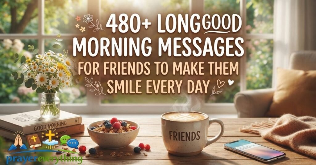 480+ Long Good Morning Messages for Friends to Make Them Smile Every Day